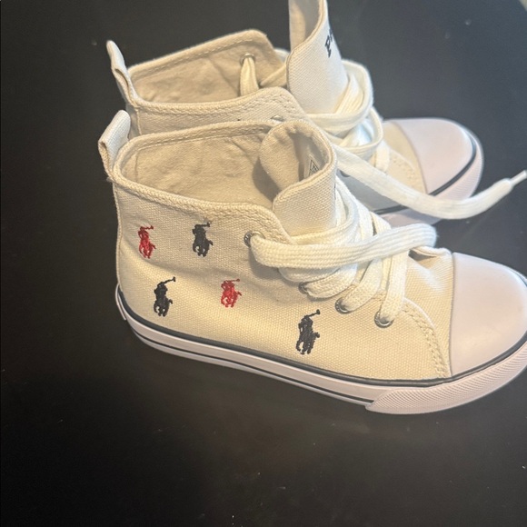 Polo by Ralph Lauren Kids Sneakers - Cream and Navy - Picture 2 of 5